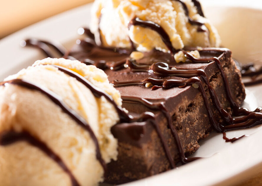 Big and Chewy Hot Fudge Brownie